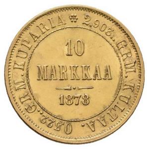 10 markkaa 1878 S, Helsinky