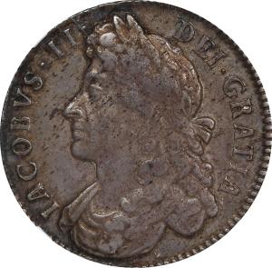 1/2 crown 1687, Londýn