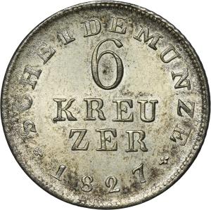 6 krejcar 1827, Darmstadt