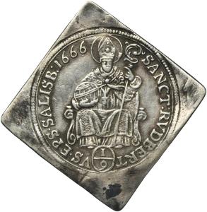 1/9 tolar 1666, Salzburg