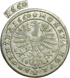 XV krejcar 1660 EW, Břeh