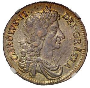 1/2 crown 1672