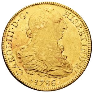 8 escudo 1786, Mexico city
