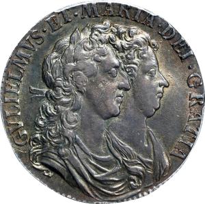 1/2 crown 1689, Londýn