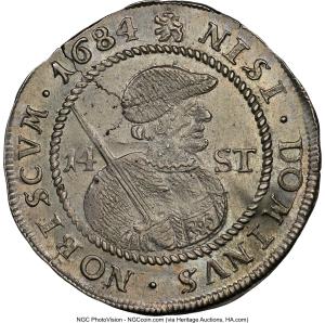 14 stuivers 1684, Leeuwarden