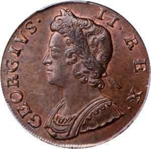 1/2 penny 1735, Londýn
