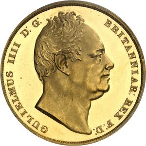 5 pound 1831, Londýn (zkušební ražba)