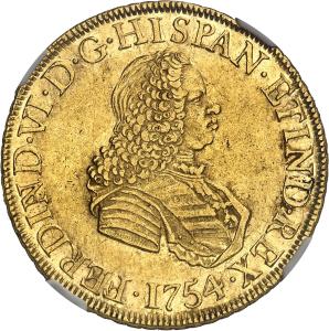 8 escudo 1754 JD, Lima