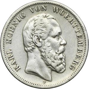 5 mark 1876, Stuttgart