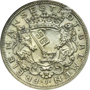 5 mark 1906 J, Hamburk