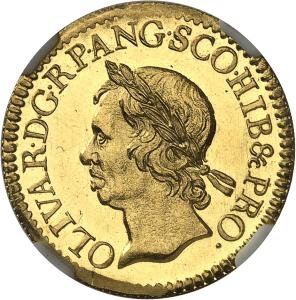 1/2 broad 1656, Londýn (zkušební ražba)