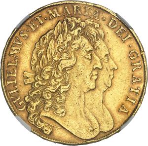 5 guinea 1691, Londýn