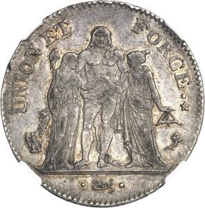 5 frank (1795), Paříž