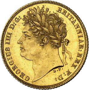 1/2 sovereign 1821, Londýn