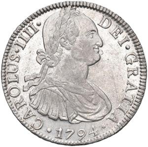 8 real 1794 Mo, Mexico city