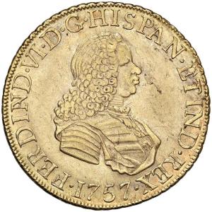 8 escudo 1757 JM, Lima