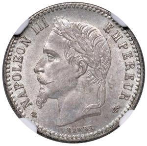 50 cent (1852-1870) A, Paříž