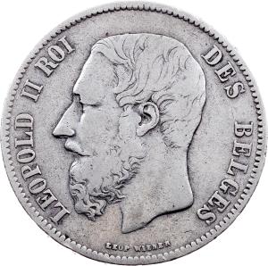 5 frank 1869, Brusel