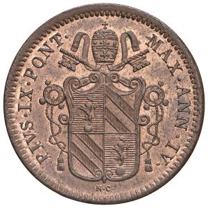 1/2 baiocco 1850, Boloňa