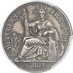 10 centime 1884 A, Paříž