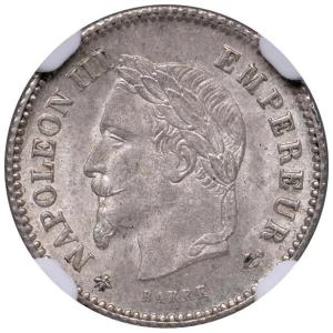 20 cent (1852-1870) A, Paříž