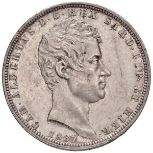 5 lira 1837 G