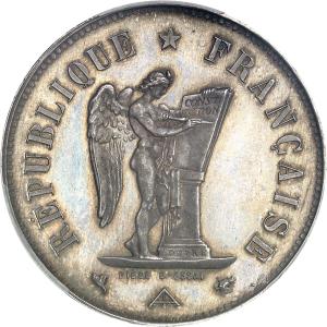 5 frank 1848, Paříž (zkušební ražba)