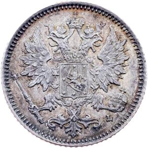 25 penniä 1894 L, Helsinky