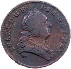 1/2 krejcar 1764 CA, Karlovský Bělehrad