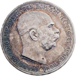 5 koruna 1909, Vídeň