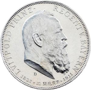 5 mark 1911 D, Mnichov
